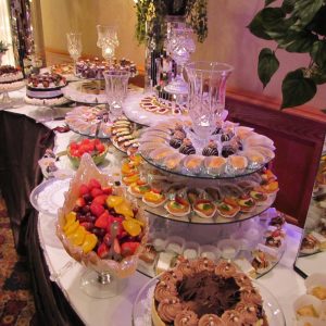 Combination Fruit and Desert Table