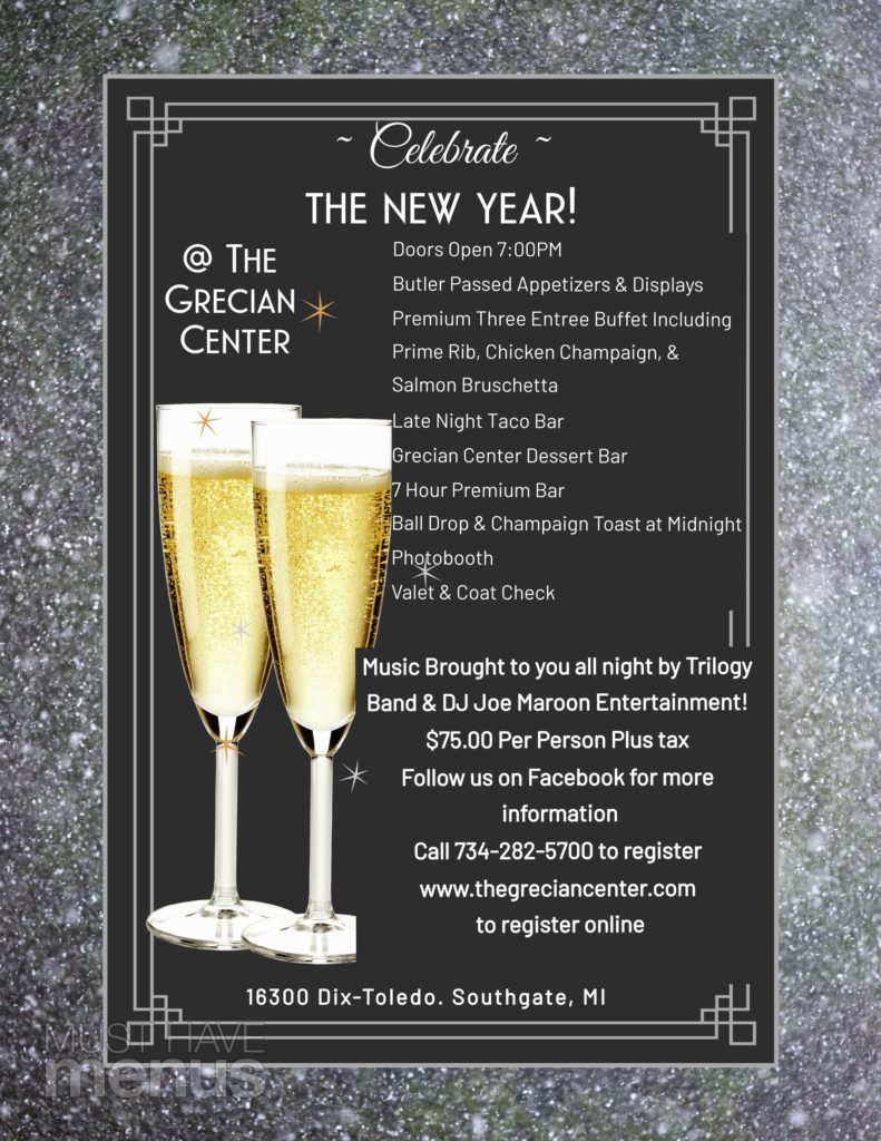 New Year’s Eve Party – The Grecian Center